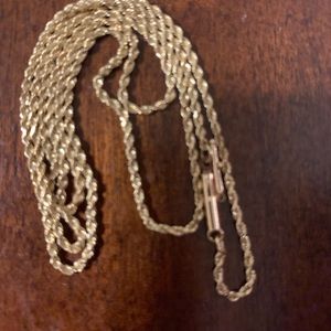 14 Kt gold rope necklace